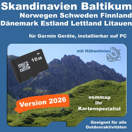 Skandinavien baltikum karte - baltikum,