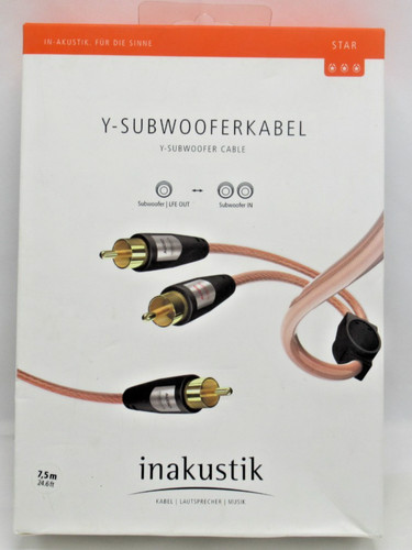 Inakustik subwoofer kabel - y-subwoofer,