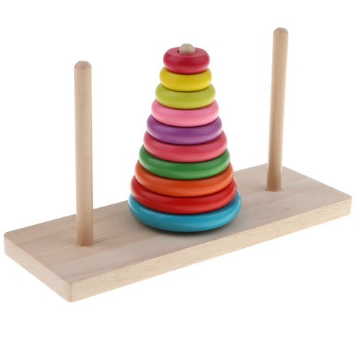 Wooden tower hanoi - tower,