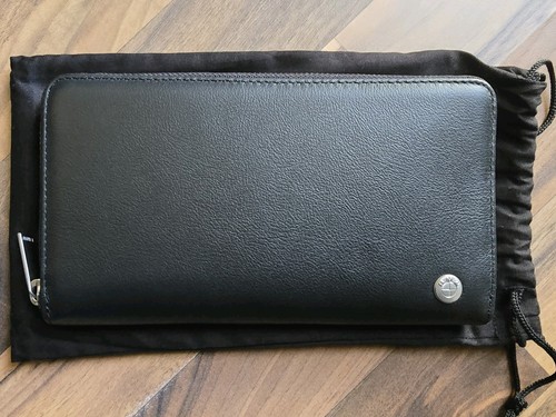 Bmw leder geldbörse - leder, schwarz