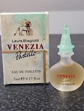 Parfum Miniatur  VENEZIA PASTELLO.  LAURA BIAGIOTTI.   EDT.  5ml. Mit Box. RAR.