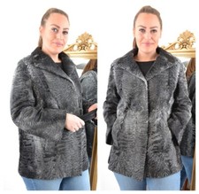 A4713 PERSIANER JACKE PELZJACKE BREITSCHWANZ Gr. 46 PERSIAN LAMB FUR JACKET