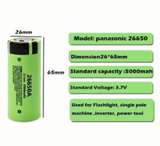 1 X Panasonic Akku 26650