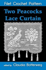 Two Peacocks Lace Curtain