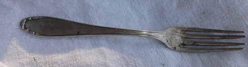 Alte gabel versilbert besteck - gabel,