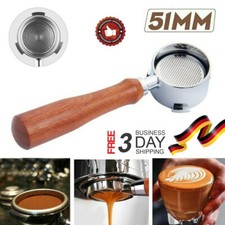 51MM Kaffee Bodenloser Siebträger für Delonghi EC680 EC685 mit Tasse Filterkorb