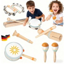 Musikinstrumente für Kinder Kinderspielzeug ab 2 Jahre Holzspielzeug Schlagzeug~