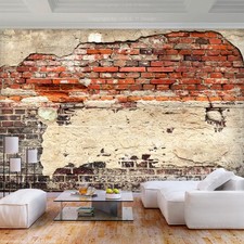 Steine Mauer Ziegeln Rot VLIES