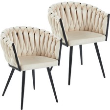 2er Set Polsterstuhl Velours