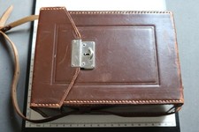 tolle alte Kameratasche Echt Leder ? Zeiss Ikon ? für Plattenkamera ? gut erhalt