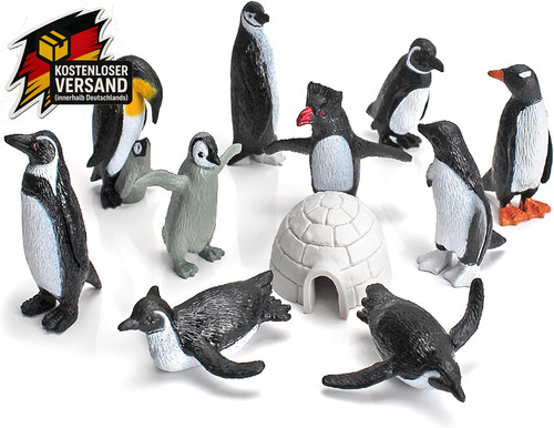 Pinguin figuren set teilig - pinguin,