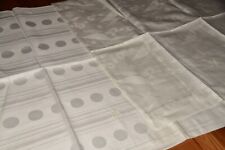 2 Alte Damast Kissenbezüge Kopfkissen verschiedene Webmuster unbenutzt (6362)