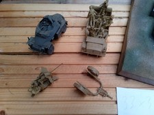 Panzer Fahrzeug und Figuren