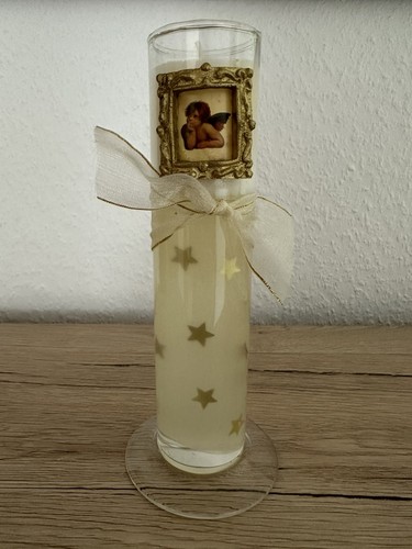 Kerze mit engelmotiv - mit,