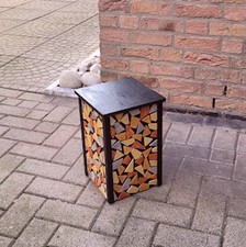 Holzsaeule,Hocker,Saeule,Blume