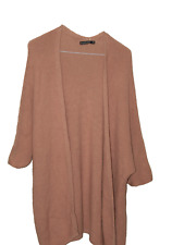 Kuschelige Blind Date Zipfel Strick Jacke, Überwurf M / L Rosè