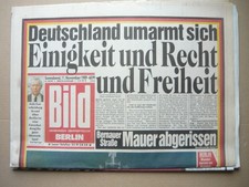 BILD (11.11.1989 Mauerfall)