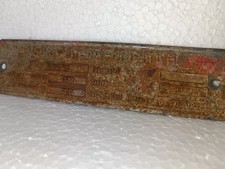 Original Typenschild VW Käfer 1958