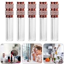 5 stücke Mode Strass Lip Glazes Flasche Frauen Lippenstift Fall Proben Phiolen
