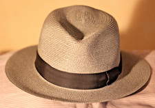 Stetson Hemp Fedora Size 59 Hutkrempe 6cm. Weich und Biegsam; No Return orPickup