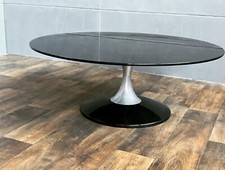 Seltener Couchtisch Chromcraft USA Design Glastisch Couchtisch Tulip  70er #113