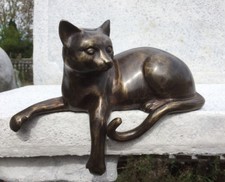 Bronze Skulptur Katze für