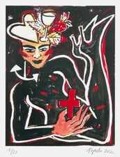 Elvira Bach handsigniert