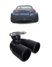 Auspuffblende Endrohr für Smart Roadster Typ 452 schwarz Doppelendrohr