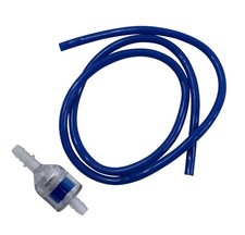 Benzinschlauch + Benzinfilter ( Blau ) - für 50ccm Roller / Mofa / Moped