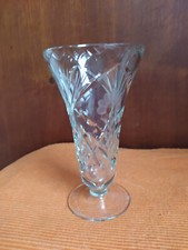 Alte Glas Vase Tulpenform