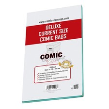 Comic Concept Deluxe Current Size Bags (176 x 270 mm) 100 Hüllen mit Lasche