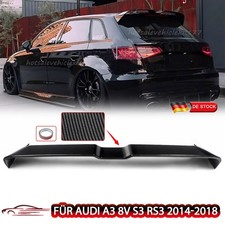CarbonLook Heckspoiler Dachspoiler Abrisskante Lippe Für Audi A3 8V S3 RS3 2014+