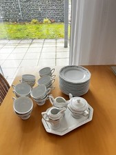 Rosenthal Classic Rose Kaffeeservice 26-teilig Maria Weiß Porzellan 12 Personen