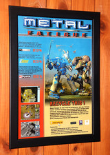 Metal Fatigue Vintage seltenes kleines Promo Poster / Werbeseite gerahmt