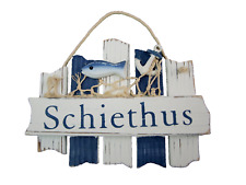 Holz Türschild Schiethus Netz