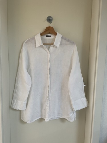 Oska leinen bluse weiß 100 - leinen, 3