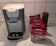 Senseo HD 7857 weiß, Latte Duo, Top Kaffee pad Philips inkl. 4x Caffè Crema