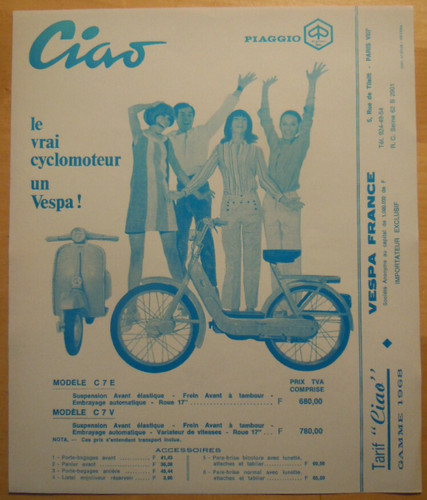 Original vespa prospekt - original,