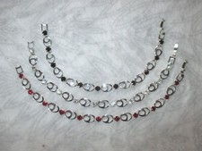 120 feine Armketten, silber