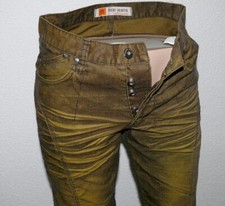 Mvai Fashion Style Herren Cord Jeans Regular FIT Hose W31 L32 Braun Gold