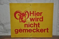 Altes Schild DDR,Hier Wird