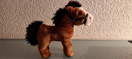 Plüschtier pferd stehend - plüschtier,