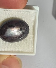 Sternsaphir "schwarz" Indien 19.6 ct - ca. (!) 15 x  13  mm - Ausverkaufspreis