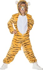 Tiger Plüschkostüm für Kinder / Karneval Fasching Plüsch Kostüm Jungen Mädchen