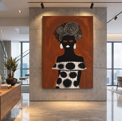 Afrikanische frau elegante - afrikanische,