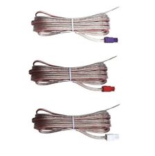 3X Pcs Speaker Cables Red Gray