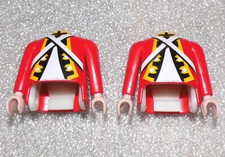 08107, 2x Körper, Innenteil und Arme, Rotrock, Engländer, Soldat