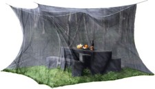 Moskitonetz XXL für Innen & Außen 300 x 300 x 250 cm 220Mesh MoskitoZelt schwarz