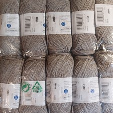BW Markenwolle grau/grün/ beige Wolle Konvolut 3,1 kg