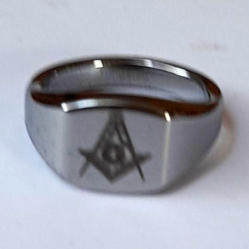 Freimaurer ring silberfarben - freimaurer,